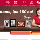 home page of LBC website