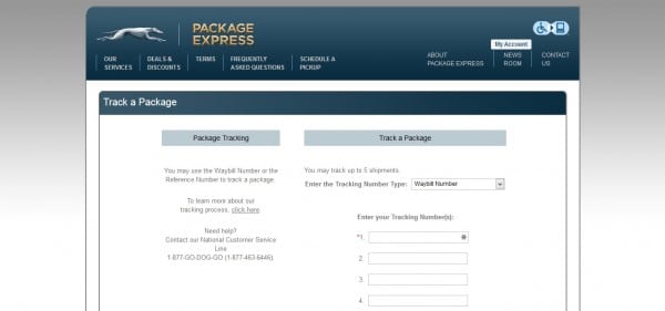 greyhound package express tracking form