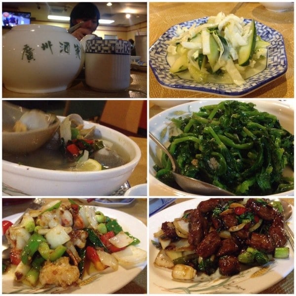 dishes on the Chinese food menu at Grand Village, OKC