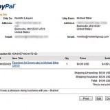 how to print a PayPal package tracking slip