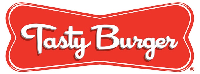 the Tasty Burger restaurant logo