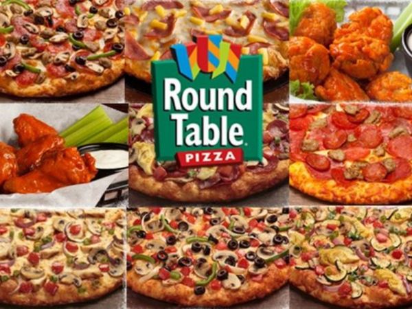 Round Table Delivery 101 Areas, Round Table Pizaa
